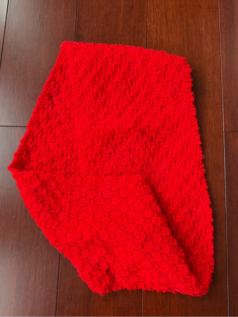 Handmade Candy Apple Red Infinity Scarf